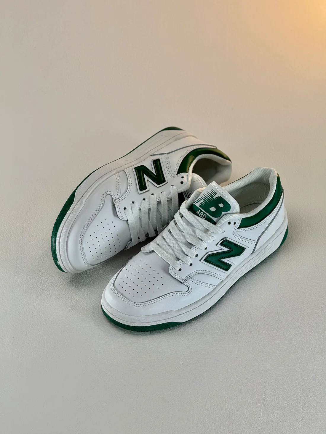 New Balance 480 White Green
