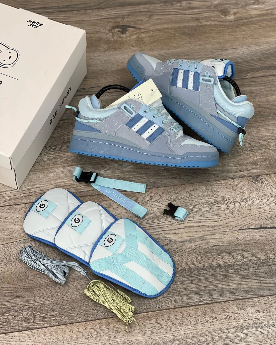 Adidas Forum X Bad Bunny Blue - Imagen 4