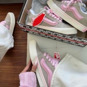 Vans KNU gris con rosa