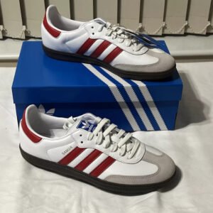 Adidas Samba Bajos Blancos/rojos