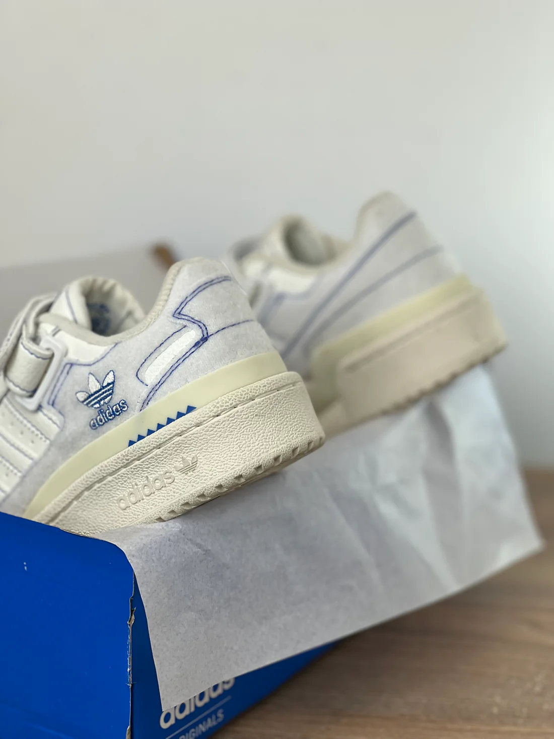 Adidas Forum Low Off White Blue - Imagen 2