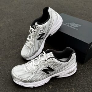 New Balance 740 White Silver Metallic Navy